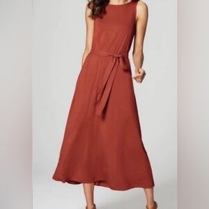 J. Jill Red Halter Sundress Maxi
